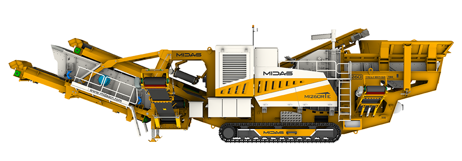 Tracked Mobile Impact Crushing and screening plant MI260RTE